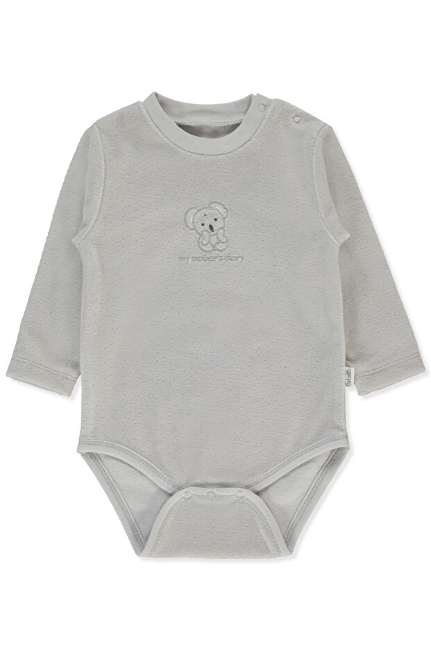 Velvet Long Sleeve Body Age (My Little One) Gray