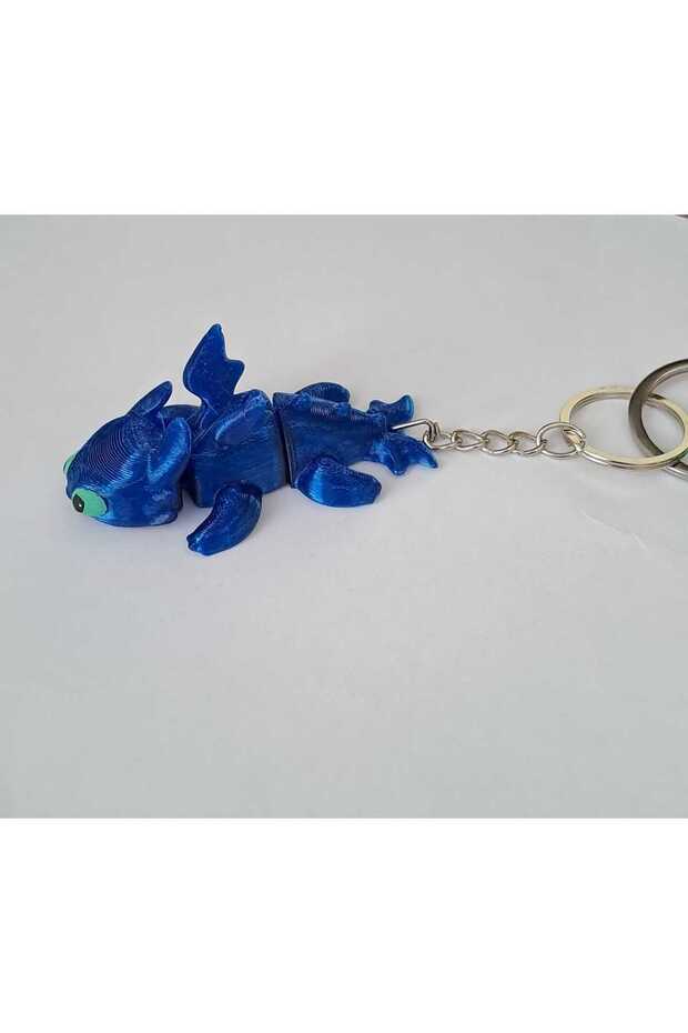 Movable Keychain with Toothless Character Figure, Plastic - 2
