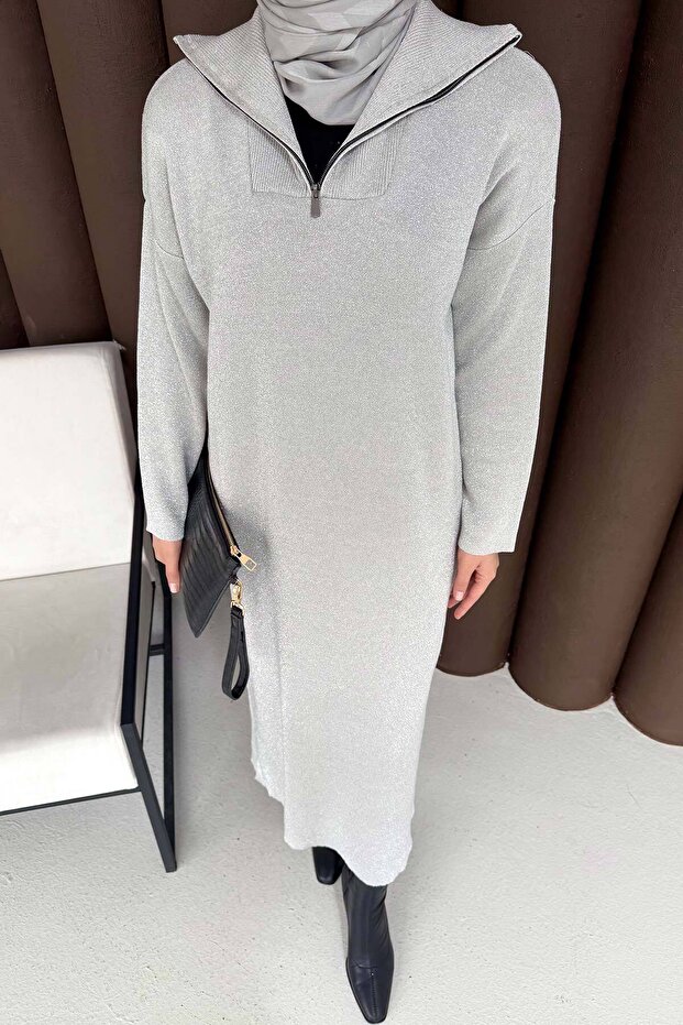 Simli Triko Elbise 32-7510 - 7