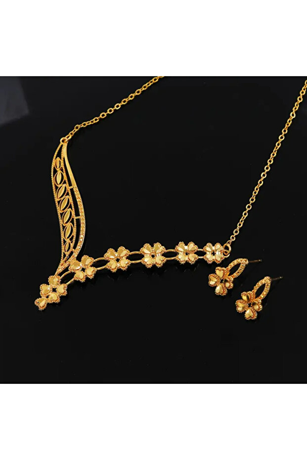 ALTIN KAPLAMA EL YAPIMI TASARIM SET 2'Lİ TAKIM - 4