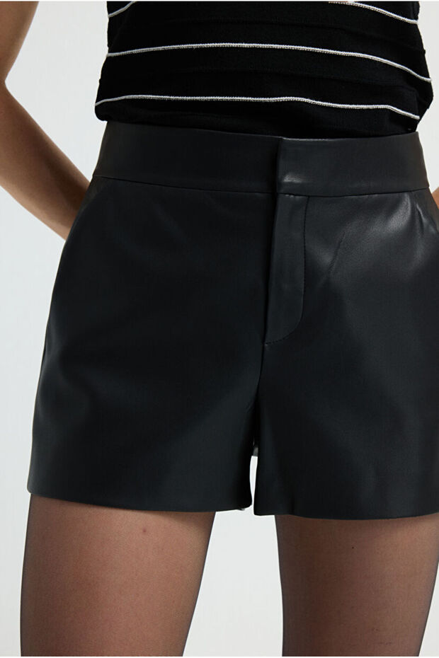 Yüksek Bel Şort - 4