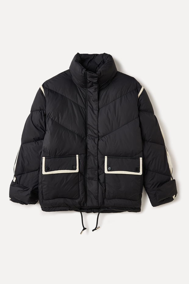 DİK YAKA PUFFER MONT - 1
