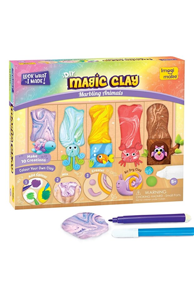 Magic Clay Modeling Set - Marbling Animals - 1