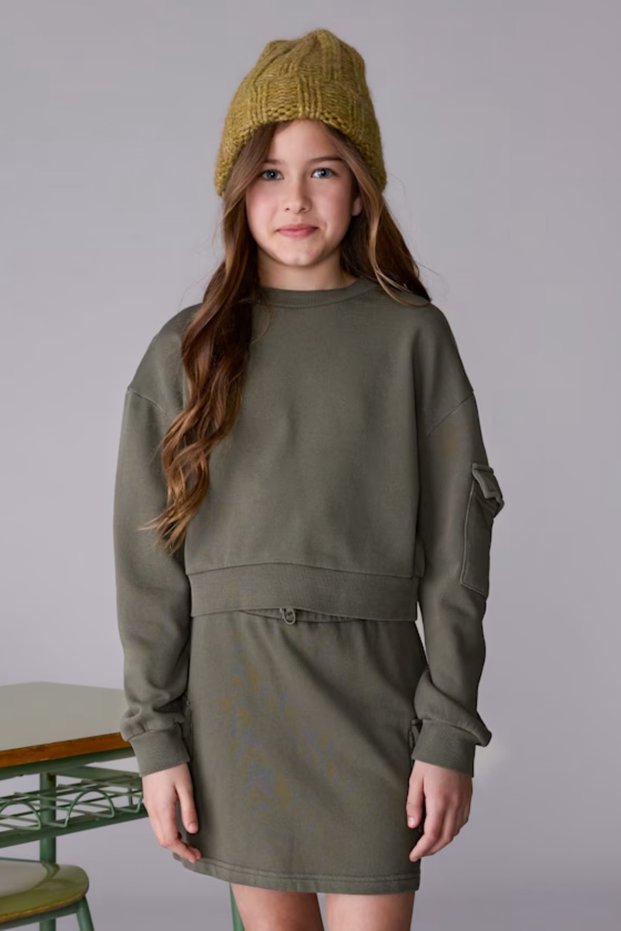 07917-53 Green Skirt Set