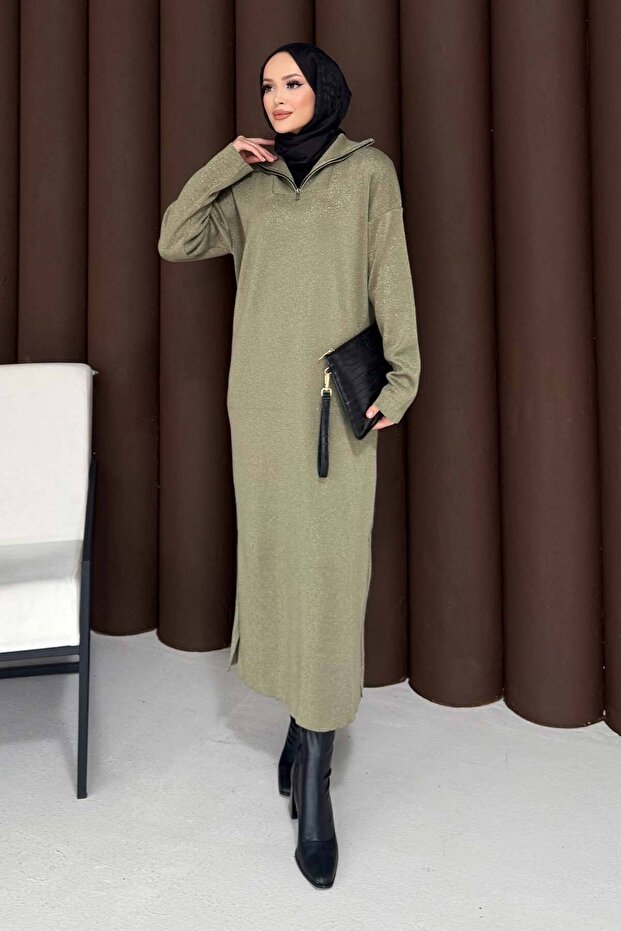 Simli Triko Elbise 32-7510 - 3