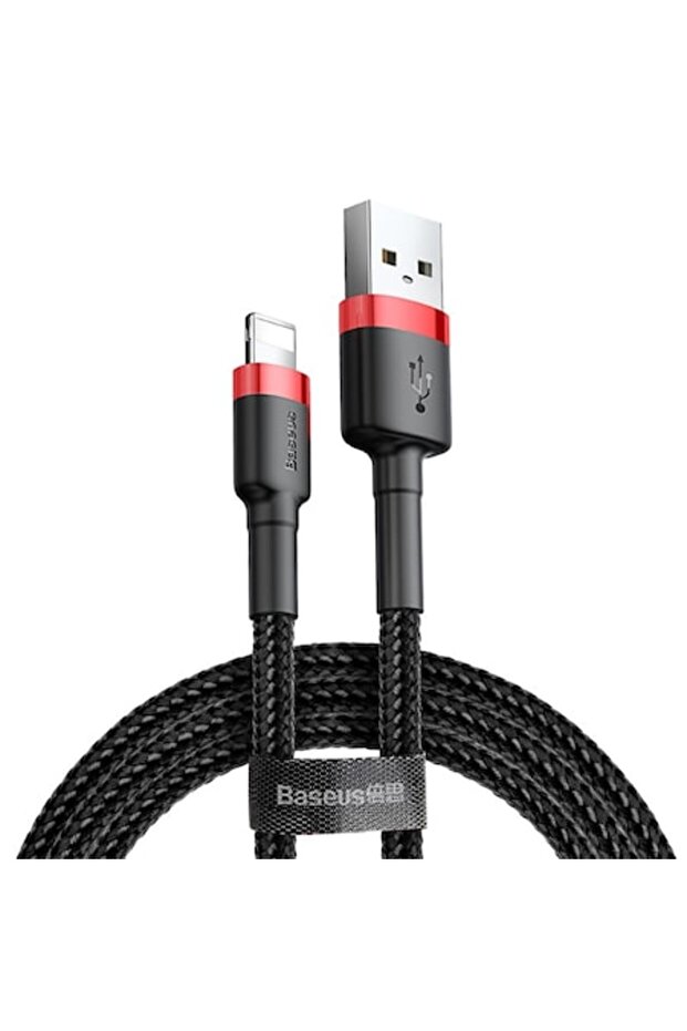 Cafule USB Cable - Lightning 3.0m 2A Red-Black - 1