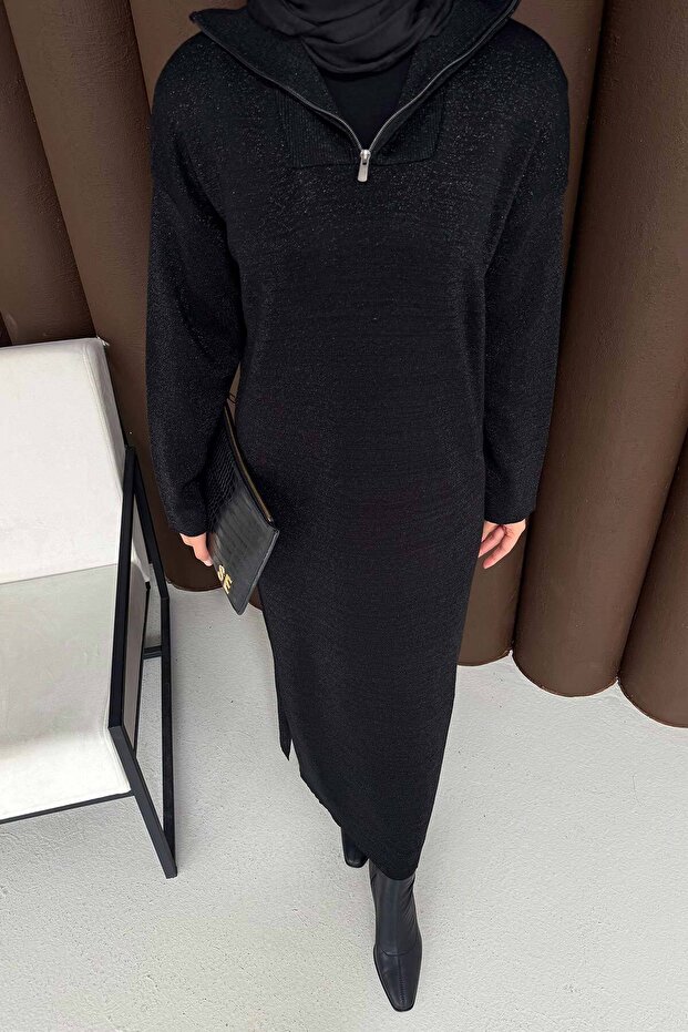 Simli Triko Elbise 32-7510 - 8