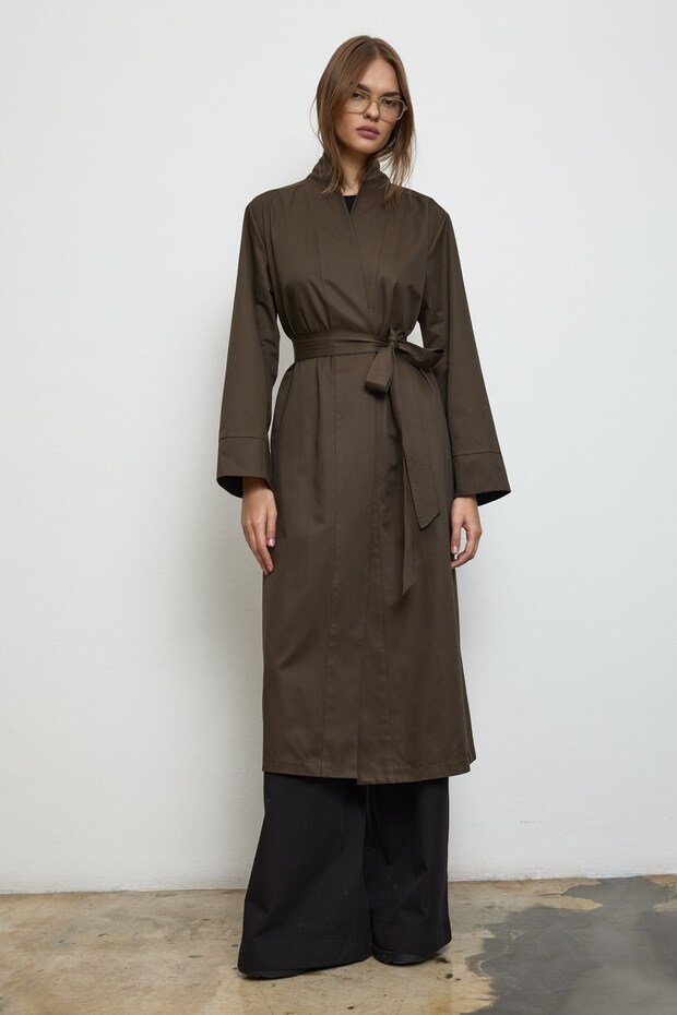 Moon Trench Coat Brown
