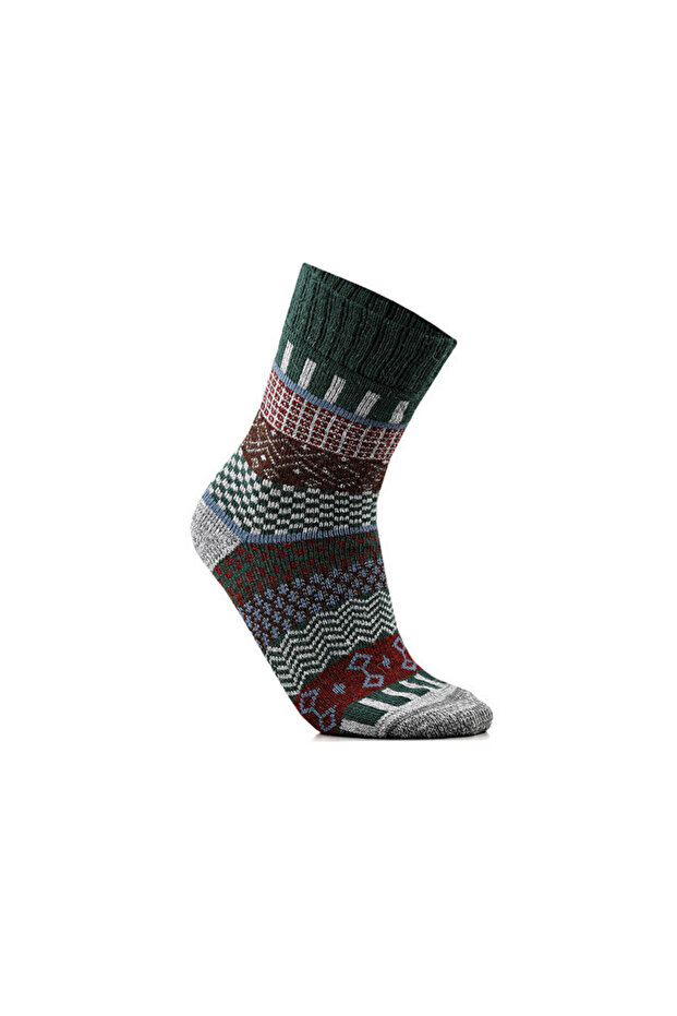 Svea-Green Unisex Casual Wool Socks Svea-Green Colorful