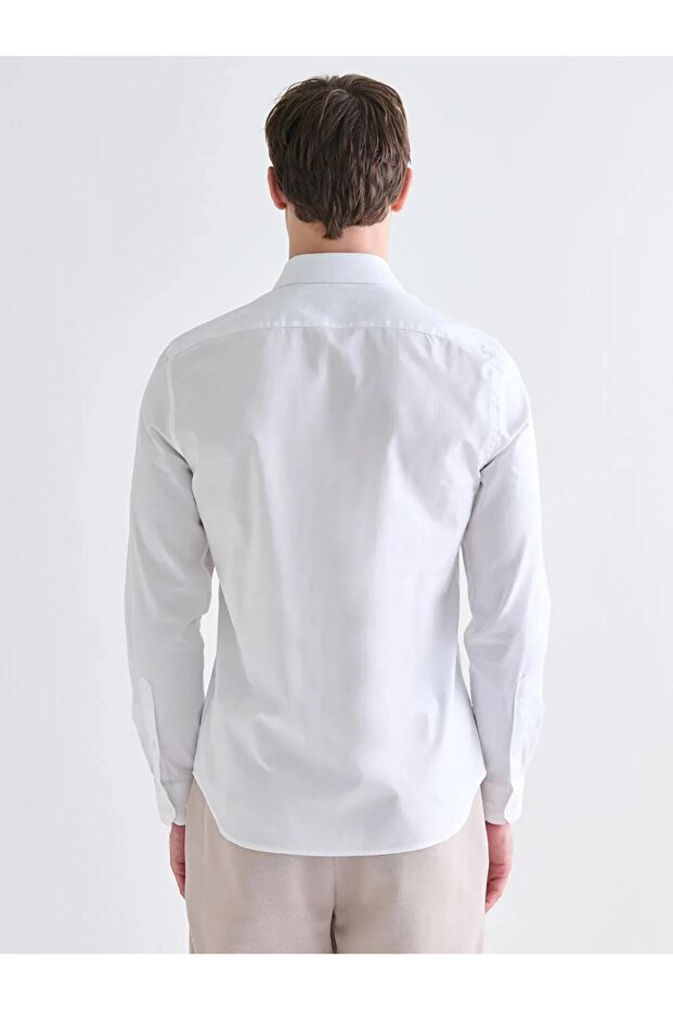 LCWAIKIKI Formal Slim Fit Uzun Kollu Gabardin Erkek Gömlek-9 - 7