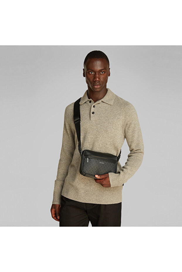 Must Camera Mono Erkek Siyah El Çantası - 5