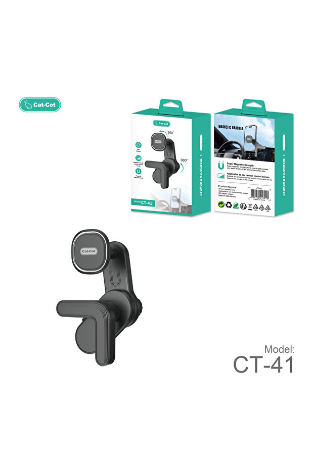 Cat-Cot Car Mobile Holder | Super Magnetic Phone Mount for Car Central Control Screen | 360° Stable