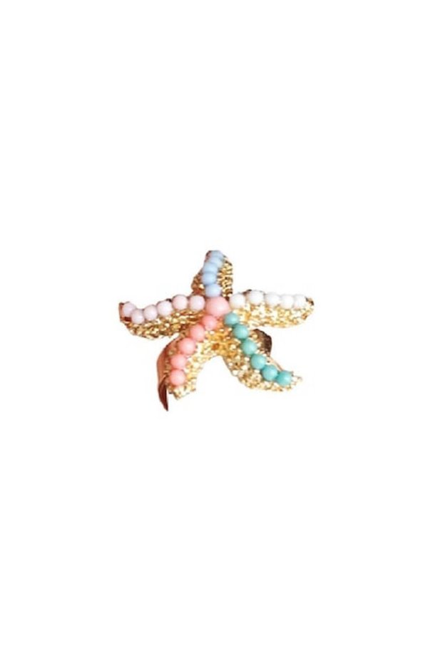 Inel de modă, Stea de mare, Multicolor, Mărime universală