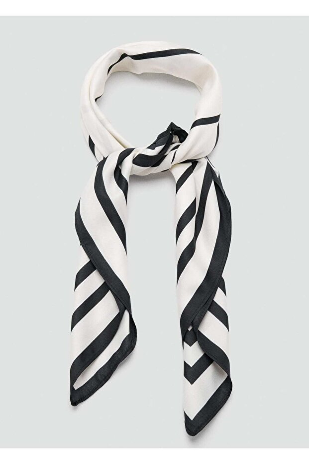 Geometrik desenli fular - 3