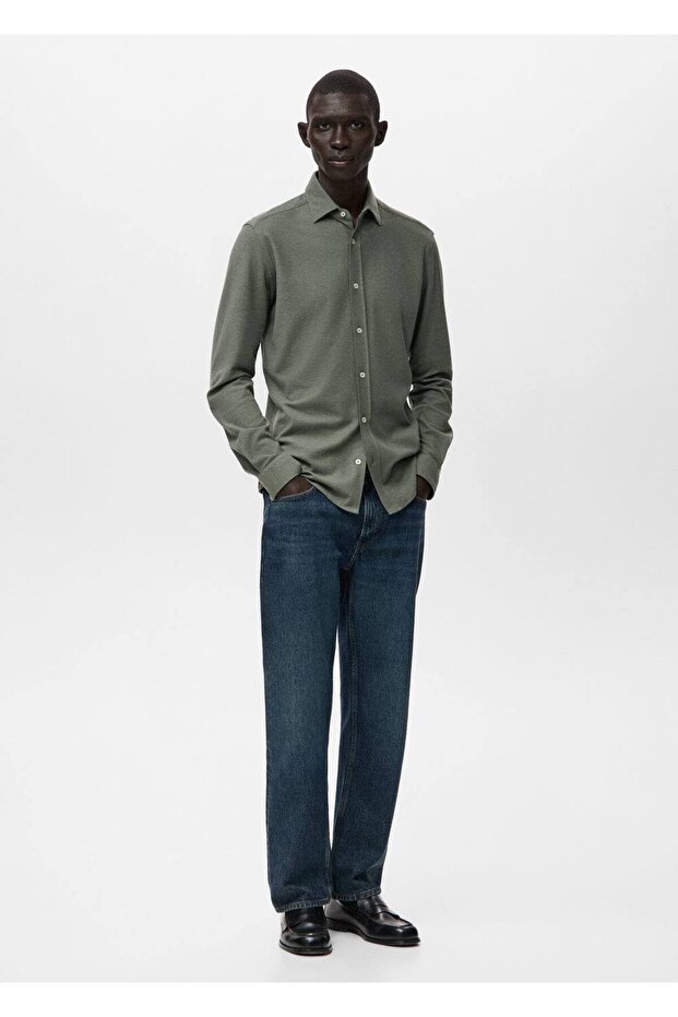 %100 pamuklu slim fit gömlek - 2