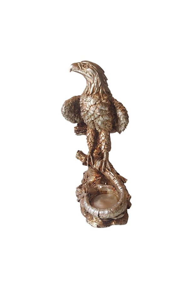 Decorative statuette, Eagle, Silver, 22 cm - 2