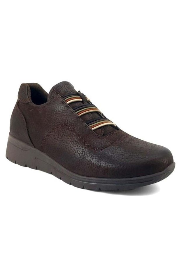 3545 Genuine Leather Casual Women's Shoes-Brown Nubuck