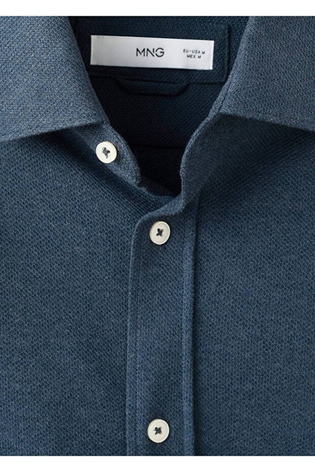 %100 pamuklu slim fit gömlek - 6
