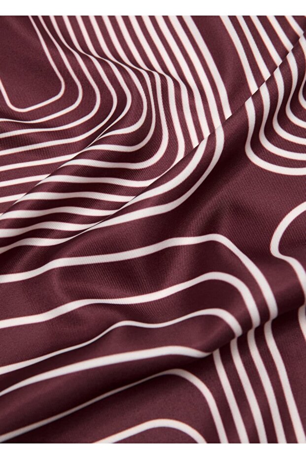 Saten kareli fular - 1