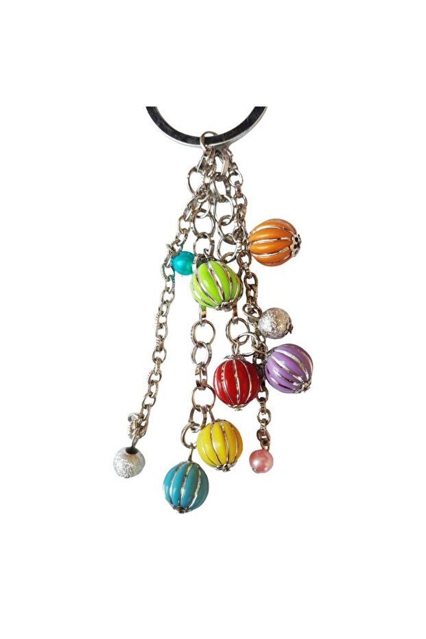 Keychain for Keys, Bag or Backpack, Beads - 2