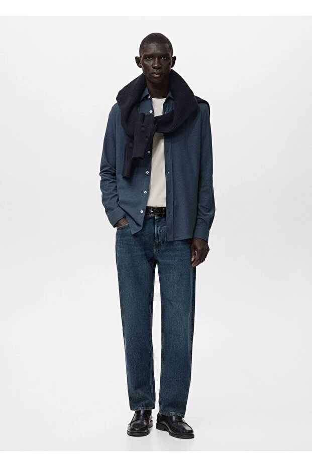 %100 pamuklu slim fit gömlek - 2