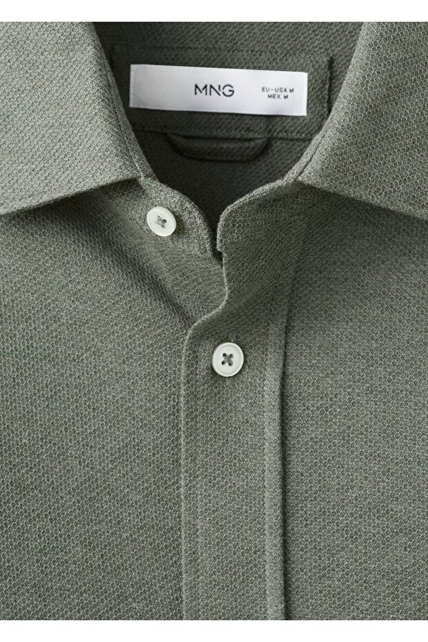 %100 pamuklu slim fit gömlek - 7