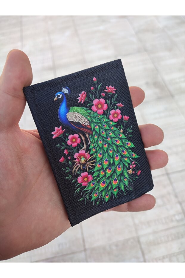 Sports Wallet, Unisex Wallet with Velcro, Zipper, Keychain, Coin Compartment, Fabric Wallet