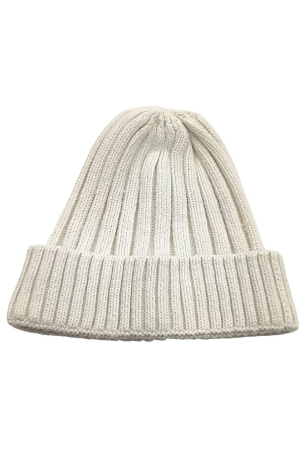 Winter Thick Folded Ribbed Knitwear Beanie Winter Beanie