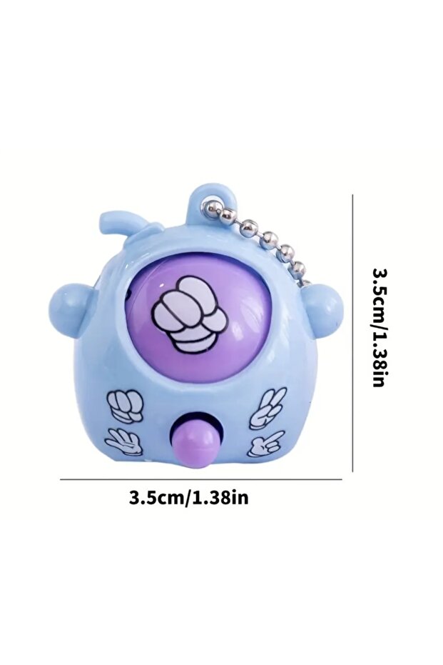 سلسلة مفاتيح إبداعية على شكل مقص حجر وورق صغير - 2