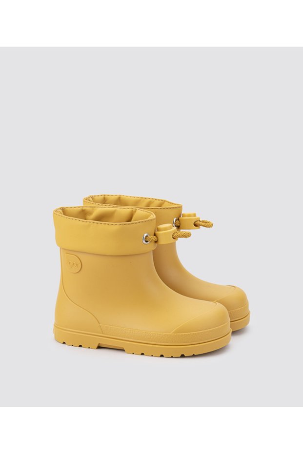 Mendi Borreguito Fur Amarillo Children's Rain Boots Cc335-008