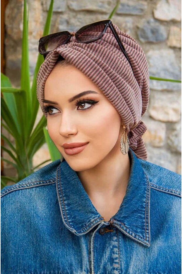 Bakır Çizgi Tokalı Bone - 4