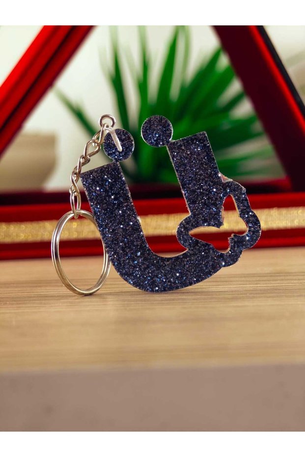 Butterfly Letter Keychain Souvenir Product Epoxy Resin