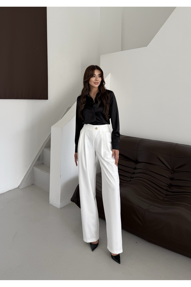 Düğmeli Pantalon - 5