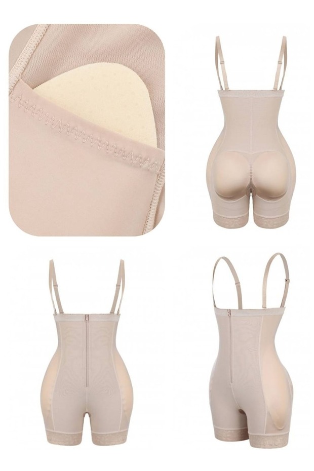 Full body shaper with sponge padding to hide sagging and shape the entire body with sponge padding - 2