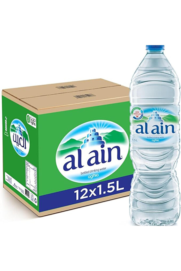 Bottled Water Carton 1.5 L x 12 – Case