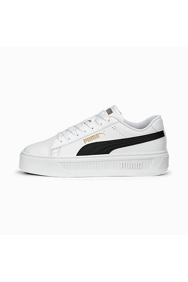 Smash Platform V3 Women's Casual Sneakers 390758-04 White-Syh