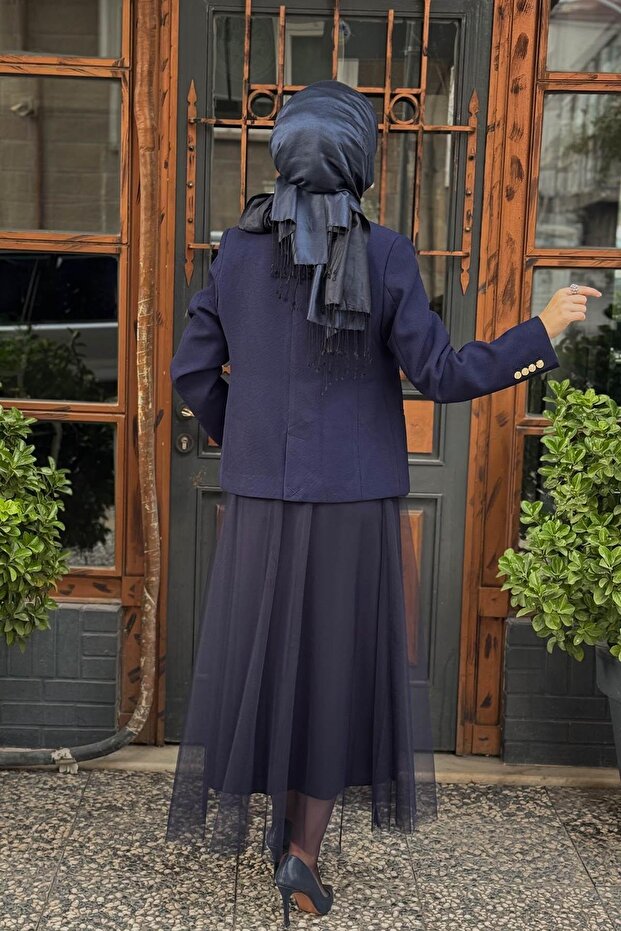 Ceket KA-A25-13019 Lacivert - 4