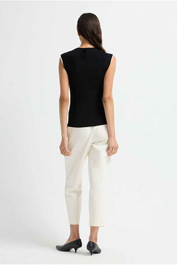 Kolsuz Triko Bluz - 5