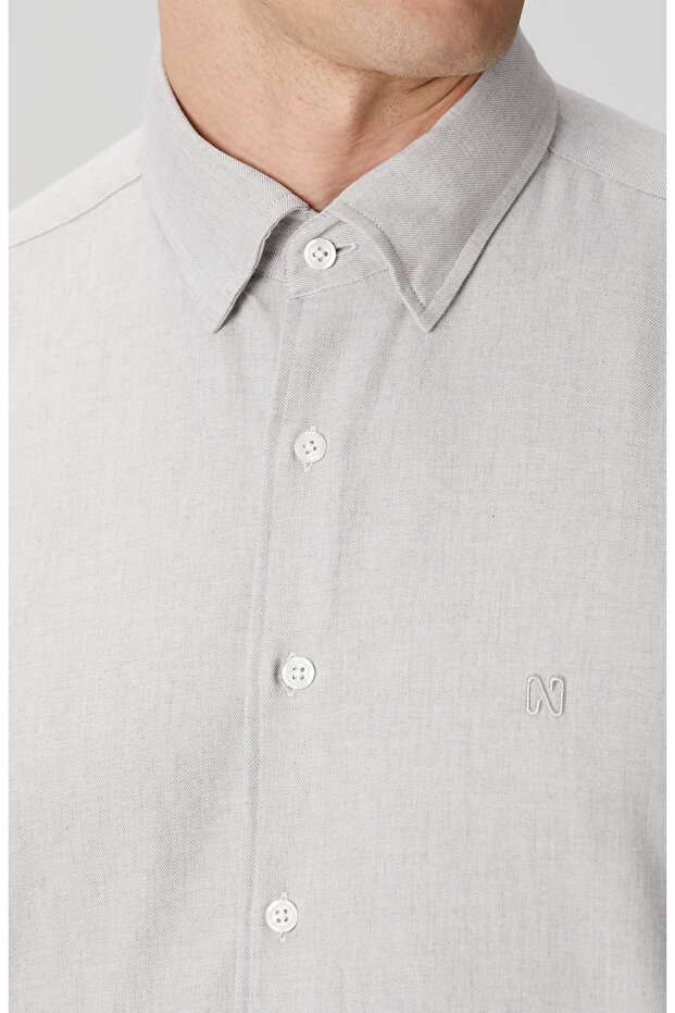 Taş Flanel Cotton Gömlek - 6