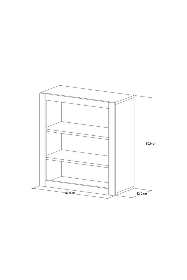 BEYAZ AÇIK KİTAPLIK - 6