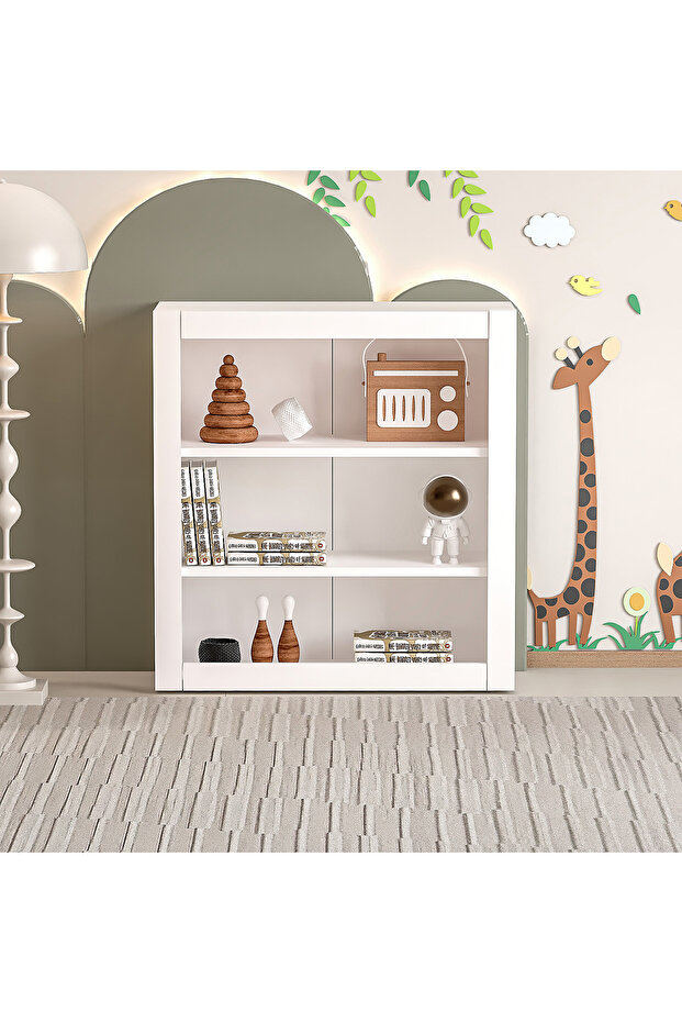 BEYAZ AÇIK KİTAPLIK - 1