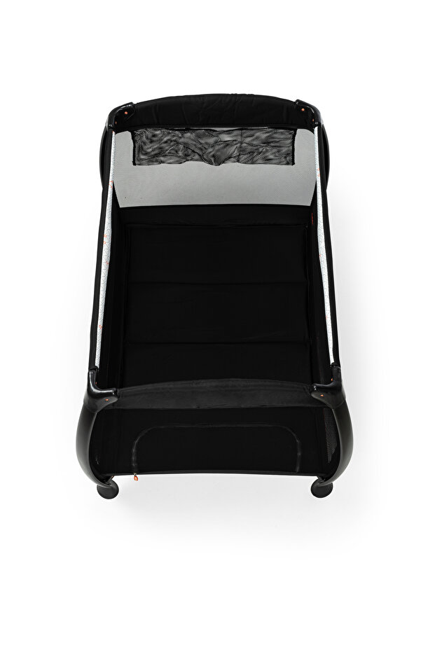 Joy Play Yard & Travel Bed Charcoal | Foldable Baby Playpen, Portable Baby Bed