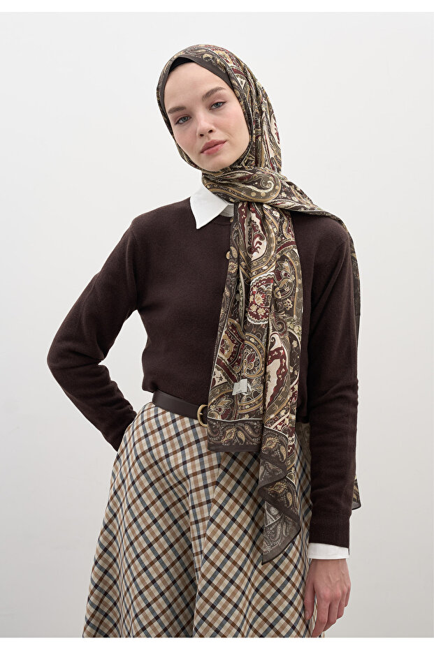 شال بانتيا ديسين كاكي - 1