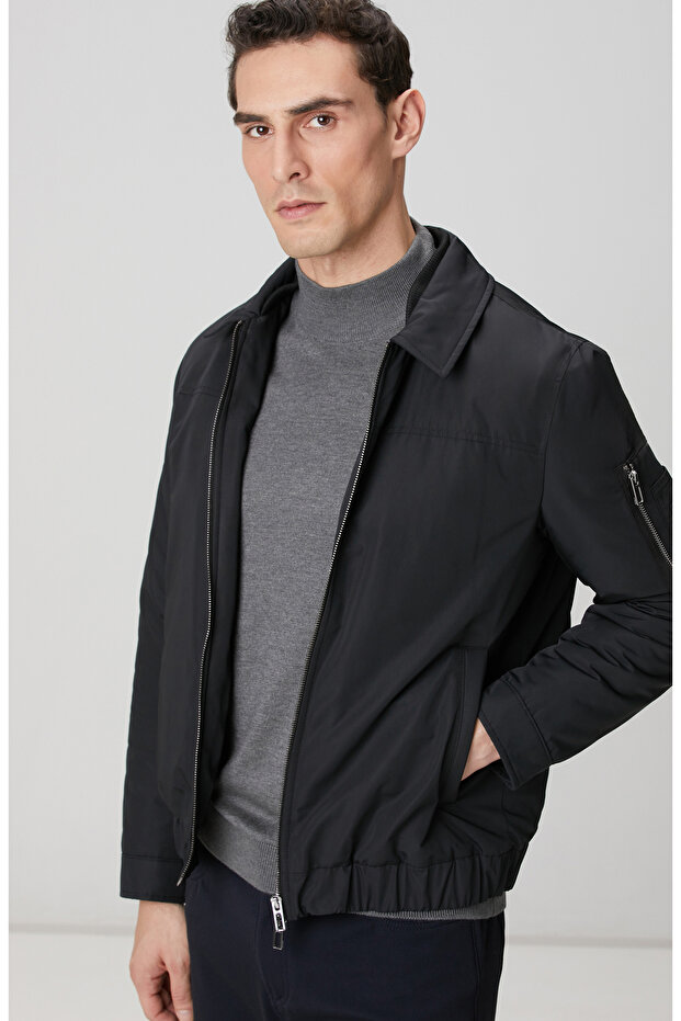 Siyah Bomber Mont - 2