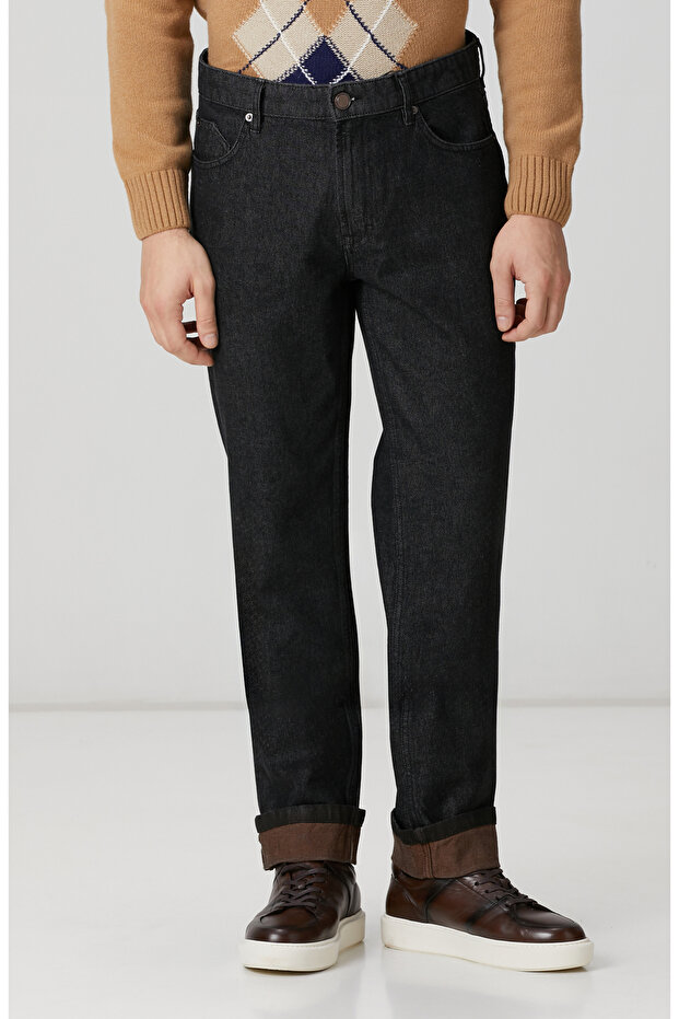 Siyah Denim Pantolon - 2