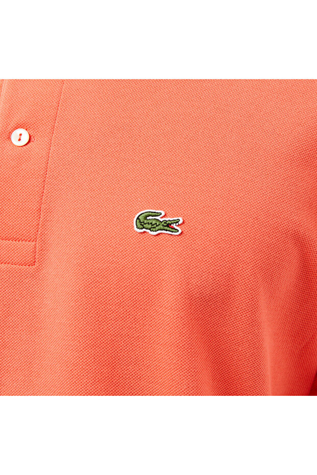 L.12.12 Erkek Classic Fit Turuncu Polo - 5