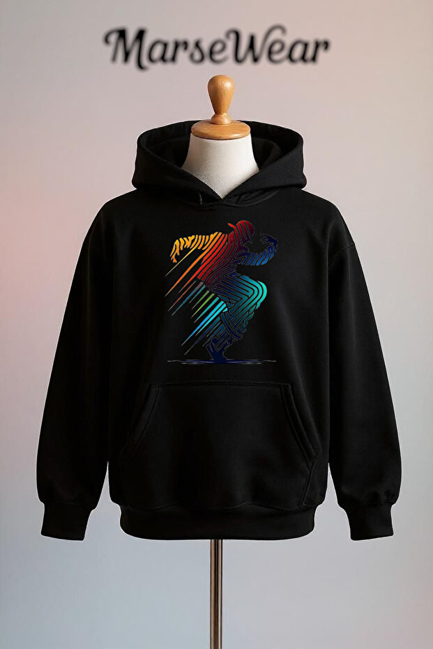 Printed Cotton 3 Thread Oversize Sweatshirt