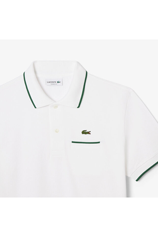 L.12.12 Erkek Classic Fit Beyaz Polo - 6