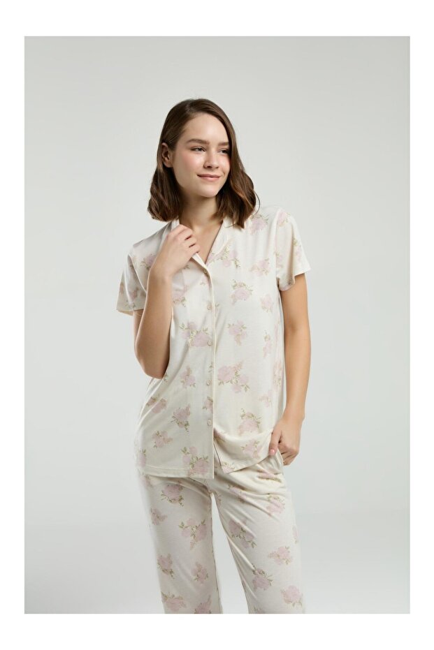 Women's Shirt Pajama Set-9007