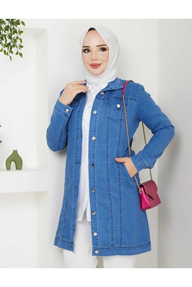 سترة جينز ناعمة من الليكرا - 2